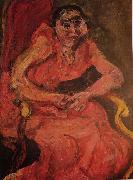 Chaim Soutine Woman in Pink oil painting reproduction